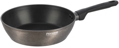 Сковорода Rondell Posh RDA-1475 круглая 24см покрытие: Xylan Plus ручка несъемная (без крышки) бронзовый