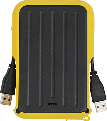 Жесткий диск Silicon Power USB3.0 4TB SP040TBPHD66LS3Y Armor A66 2.5" желтый