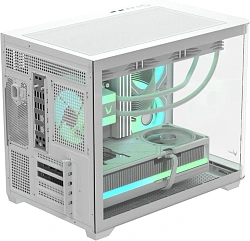 Корпус Formula Crystal U2M Floe белый без БП mATX 1xUSB3.0 audio bott PSU