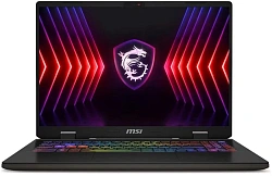 Ноутбук MSI Sword 16 HX B13VGKG-855XRU Core i7 13700HX 16Gb SSD1Tb NVIDIA GeForce RTX4070 8Gb 16" IPS FHD+ (1920x1200) FreeDOS grey space WiFi BT Cam (9S7-15P214-855)