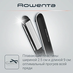 Выпрямитель Rowenta SF4621F0 черный макс.темп.:210С покрытие:керамическое (1830008586)