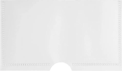 Папка на молнии ZIP Бюрократ -BPM4ARED A4+ полипропилен 0.15мм карм.для визит. цвет молнии красный