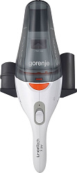 Пылесос ручной Gorenje MVC72FW 55Вт белый/серый
