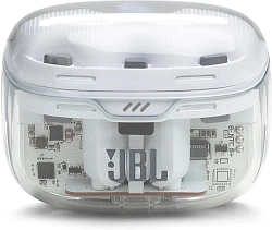 Гарнитура внутриканальные JBL Tune Beam Ghost белый беспроводные bluetooth в ушной раковине (JBLTBEAMGWHT)