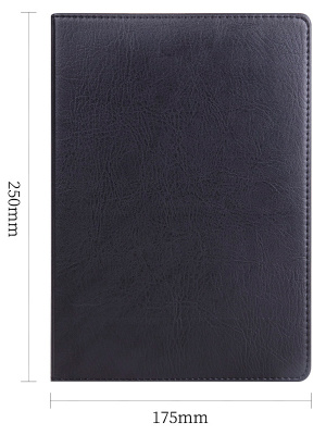 Блокнот Deli 7900 B5 250х175мм искусст. кожа 80л черный