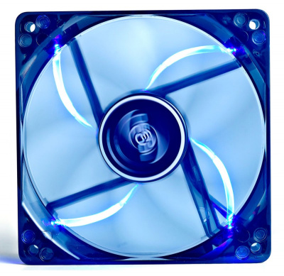 Вентилятор для корпуса Deepcool Wind Blade 120 LED 120х120x25 черный 3-pin 4-pin (Molex) 26дБ (DP-FLED-WB120) Ret