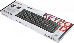 Клавиатура Defender Daily Hb-162 черный USB Multimedia (45162) кабель 1.8м