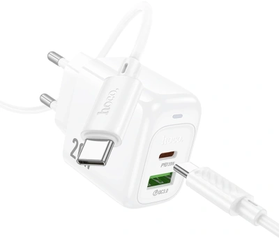 Сетевое зар./устр. Hoco CS54A Surplu 20W 3A (PD+QC) USB-A/Type-C универсальное белый (31532)