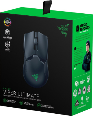 Мышь Razer Viper Ultimate Doc черный оптическая (20000dpi) беспроводная USB (8but)