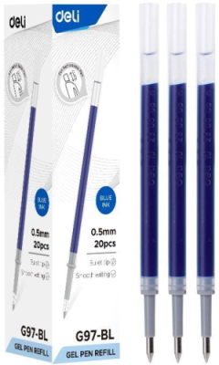 Стержень для гелевых ручек Deli EG97-BL 0.5мм синий блистер