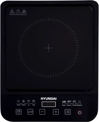Плита Индукционная Hyundai HYC-0106 черный стеклокерамика (настольная)