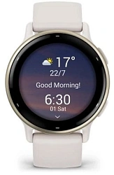 Смарт-часы Garmin Vivoactive 5 30.4мм 1.2" AMOLED корп.белый рем.белый разм.брасл.:125-190мм (010-02862-11)