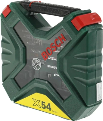Набор бит и сверл Bosch X-line 54 (2607010610) по мет/камн/дер (54пред.) для шуруповертов/дрелей