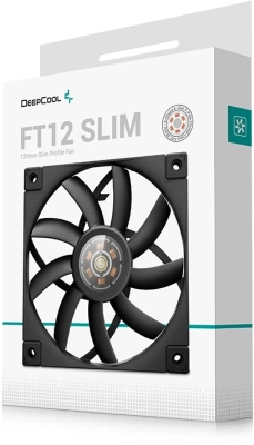Вентилятор для корпуса Deepcool FT12 Slim 120х120x15 черный 4-pin 25.6дБ (R-FT12SLIM-BKWPN1-G) Ret
