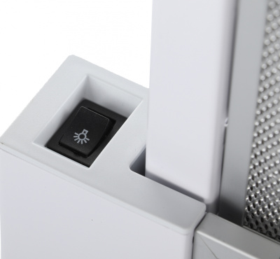 Вытяжка встраиваемая Krona Kamilla 450 белый управление: кулисные переключатели (1 мотор)