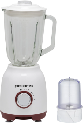 Блендер стационарный Polaris PTB 0821G 800Вт белый/красный