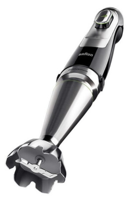 Блендер погружной Braun MQ9135XI черный/серебристый