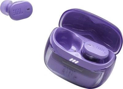Гарнитура внутриканальные JBL Tune Buds 2 Ghost фиолетовый беспроводные bluetooth в ушной раковине (JBLTBUDS2GPUR)