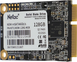 Накопитель SSD Netac SATA-III 128GB NT01N5M-128G-M3X N5M mSATA