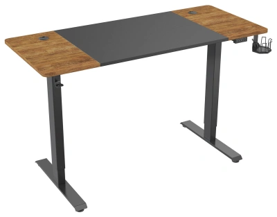 Стол для компьютера Cactus CS-EDL-BAWD с электроприводом столешница МДФ черный дуб антик каркас черный 140x72x60см (CS-EDL-BAWD)