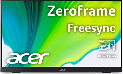 Монитор Acer 21.5" UT222QBMIP черный IPS LED 16:9 HDMI M/M глянцевая 1000:1 250cd 178гр/178гр 1920x1080 75Hz FreeSync VGA DP FHD USB Touch 3.5кг