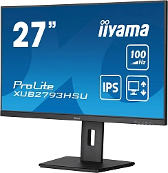 Монитор Iiyama 27" ProLite XUB2793HSU-B6 черный IPS LED 1ms 16:9 HDMI M/M матовая HAS Piv 250cd 178гр/178гр 1920x1080 100Hz DP FHD USB 5.4кг