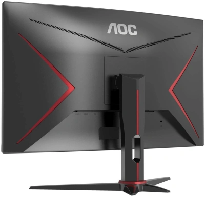 Монитор AOC 27" Gaming CQ27G2SE/BK черный/красный VA LED 16:9 HDMI матовая Piv 250cd 178гр/178гр 2560x1440 165Hz FreeSync Premium Pro DP Quad 2K (1440p) 5.4кг