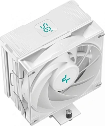 Устройство охлаждения(кулер) Deepcool AG400 Digital WH Soc-AM5/AM4/1200/1700/1851 белый 4-pin 31.6dB Al+Cu LCD 220W 636gr Ret (R-AG400-WHNDMN-G-1)