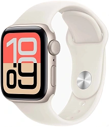 Смарт-часы Apple Watch SE 3 2025 A3325 44мм OLED корп.сияющая звезда Sport Band рем.сияющая звезда разм.брасл.:M/L (MEHJ4LW/A)