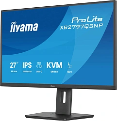 Монитор Iiyama 27" ProLite XB2797QSNP-B1 черный IPS LED 16:9 HDMI M/M матовая HAS Piv 350cd 178гр/178гр 2560x1440 75Hz DP 2K USB 9.7кг