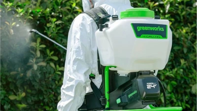 Опрыскиватель Greenworks G24BPSII аккум. ранц. 15л белый/зеленый (5300307UA)