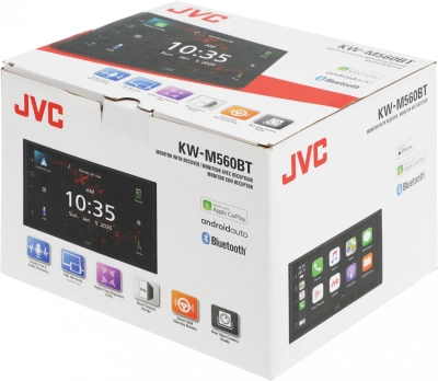 Автомагнитола JVC KW-M560BT 2DIN 4x50Вт v4.2 6.8" RDS