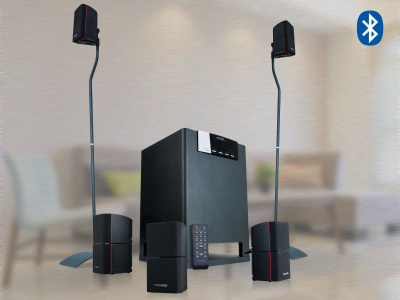 Колонки Microlab X15BT 5.1 черный 180Вт BT