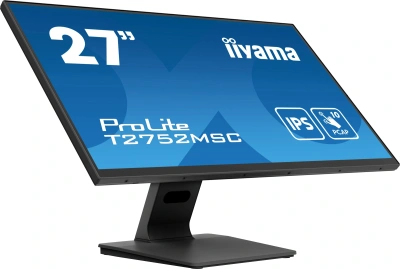 Монитор Iiyama 27" ProLite T2752MSC-B1 черный IPS LED 5ms 16:9 HDMI M/M матовая 1000:1 400cd 178гр/178гр 1920x1080 60Hz DP FHD USB Touch 6.7кг