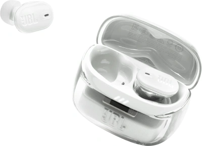 Гарнитура внутриканальные JBL Tune Buds 2 Ghost белый беспроводные bluetooth в ушной раковине (JBLTBUDS2GWHT)