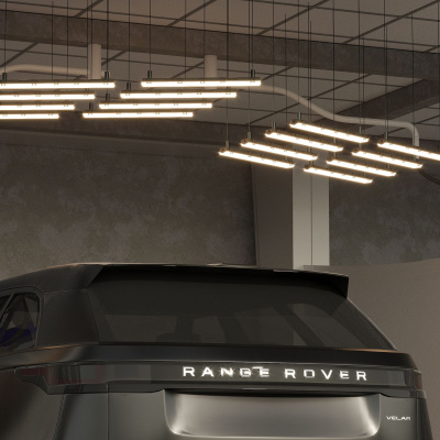 Светильник Gauss Industry 909410160 18Вт серый прямоугольный