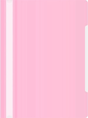 Папка-скоросшиватель Бюрократ Pastel -PSLPAST/PINK A4 прозрач.верх.лист пластик розовый 0.14/0.18