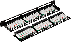 Патч-панель Lanmaster TWT-PP48/1U-U6 19" 1U 48xRJ45 кат.6 UTP