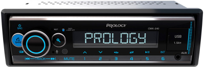 Автомагнитола Prology CMX-240 1DIN 4x55Вт v4.2 AUX 3 ПДУ (PRCMX240)