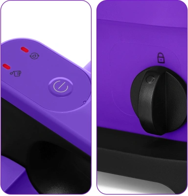 Пылесос моющий Kitfort КТ-5213 450Вт черный/фиолетовый