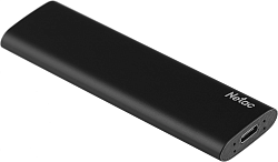 Накопитель SSD Netac USB-C 500GB NT01ZSLIM-500G-32BK Z Slim черный