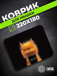 Коврик для мыши Cactus Red Cat 220x180x2мм (CS-MP-P11XS)