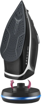 Утюг беспроводной Polaris PIR 2444K Cord[LESS] 2400Вт черный/серебристый