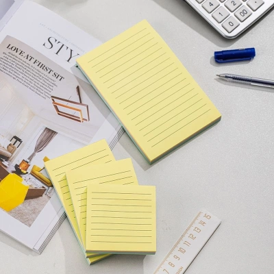 Блок самоклеящийся бумажный Deli Stick UP EA046 76x101мм 100лист. пастель ассорти 4цв.в упак. в линейку (упак.:4шт)