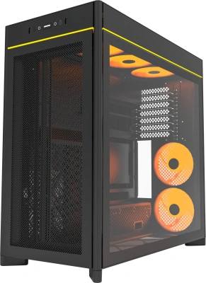 Корпус Montech HS01 PRO черный без БП ATX 5x120mm 2xUSB3.0 1xUSB3.1 audio