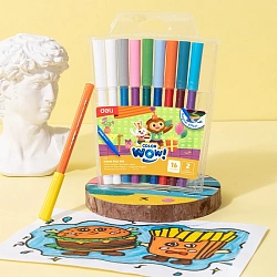 Фломастеры Deli EC167 Colorwow ПВХ с подвесом (8шт.)