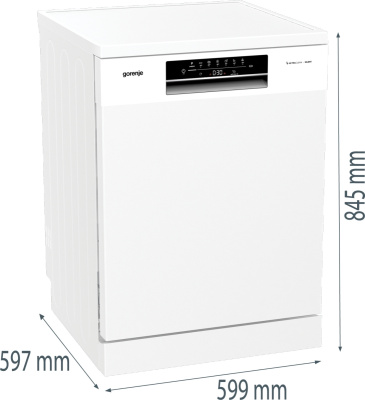 Посудомоечная машина Gorenje GS642E90W ( 2 корзины ) белый (полноразмерная)