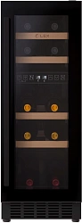 Винный шкаф Lex LWD3017BL dual zone 1-нокамерн. черный