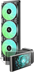 Система водяного охлаждения Deepcool LT360 Vision ARGB Soc-AM5/AM4/1200/1700/1851 черный 4-pin 33.66dB Al LCD 350W 1768gr Ret (R-LT360VISION-BKAMMC-G-1)
