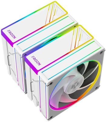 Устройство охлаждения(кулер) ID-Cooling Frozn A620 ARGB Soc-AM5/AM4/1200/1700/1851 белый 4-pin 29.9dB Al+Cu 270W 1200gr Ret (FROZN A620 ARGB WHITE)